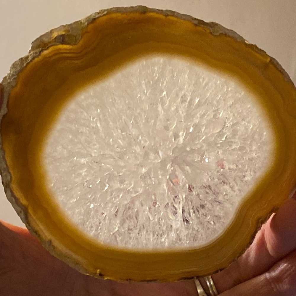 Natural geode slice
